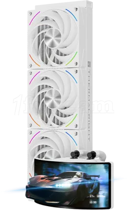 Photo de Kit Watercooling AIO Thermalright Rainbow Vision 360 Turbo aRGB - 360mm (Blanc)
