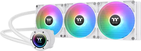 Photo de Kit Watercooling AIO Thermaltake TH V2 RGB - 420mm (Blanc)