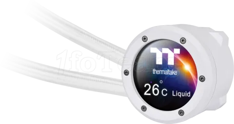Photo de Kit Watercooling AIO Thermaltake TH V2 Ultra EX RGB - 280mm (Blanc)