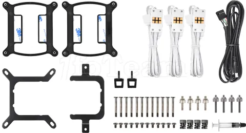 Photo de Kit Watercooling AIO Thermaltake TH V2 Ultra EX RGB - 360mm (Blanc)