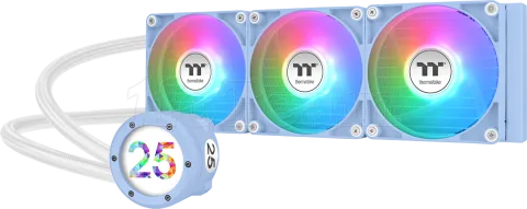 Photo de Kit Watercooling AIO Thermaltake TH V2 Ultra EX RGB - 360mm (Bleu)