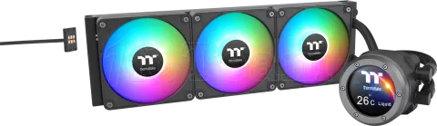 Photo de Kit Watercooling AIO Thermaltake TH V2 Ultra EX RGB - 360mm (Noir)