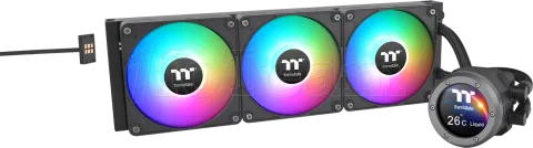 Photo de Kit Watercooling AIO Thermaltake TH V2 Ultra EX RGB - 420mm (Noir)