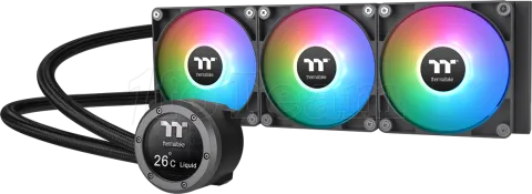 Photo de Kit Watercooling AIO Thermaltake TH V2 Ultra RGB - 360mm (Noir)