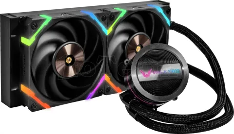 Photo de Kit Watercooling AIO Valkyrie Dragonfang RGB - 240mm (Noir)