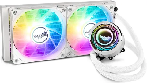 Photo de Kit Watercooling AIO Valkyrie Jarn RGB - 240mm (Blanc)