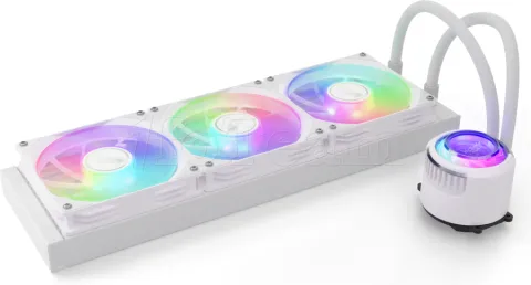 Photo de Kit Watercooling AIO Valkyrie Jarn RGB - 360mm (Blanc)