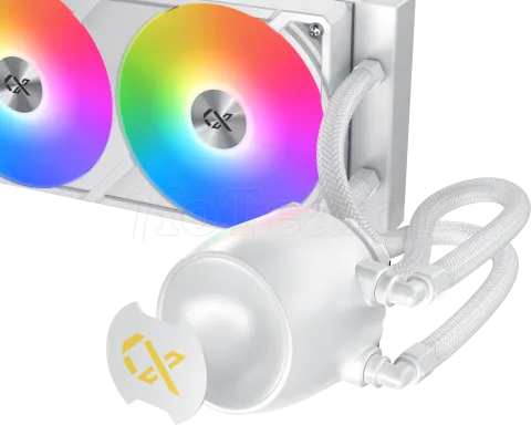 Photo de Kit Watercooling AIO Xigmatek Connect Pro RGB - 360mm (Blanc)