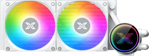Photo de Kit Watercooling AIO Xigmatek Fenix II RGB - 240mm (Blanc)