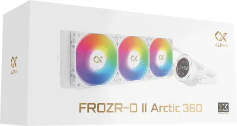 Photo de Kit Watercooling AIO Xigmatek Frozr-O II RGB - 360mm (Blanc)