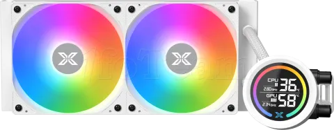 Photo de Kit Watercooling AIO Xigmatek Liquid Killer Digital RGB - 240mm (Blanc)
