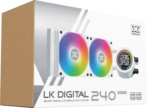 Photo de Kit Watercooling AIO Xigmatek Liquid Killer Digital RGB - 240mm (Blanc)