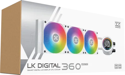 Photo de Kit Watercooling AIO Xigmatek Liquid Killer Digital RGB - 360mm (Blanc)