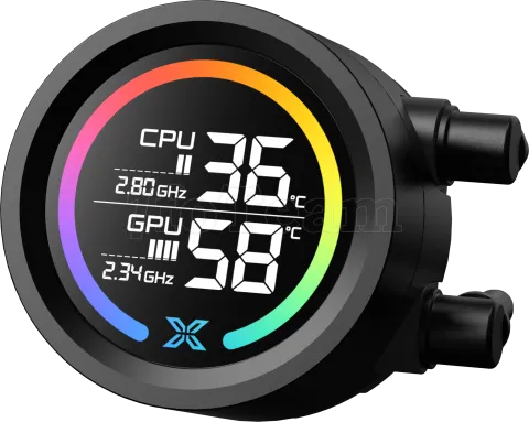 Photo de Kit Watercooling AIO Xigmatek Liquid Killer Digital RGB - 360mm (Noir)