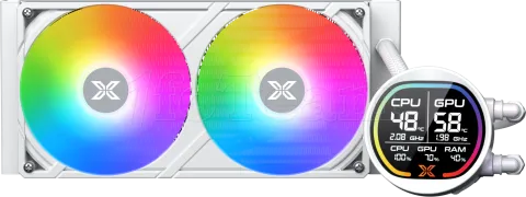 Photo de Kit Watercooling AIO Xigmatek Liquid Killer Pro Digital RGB - 240mm (Blanc)