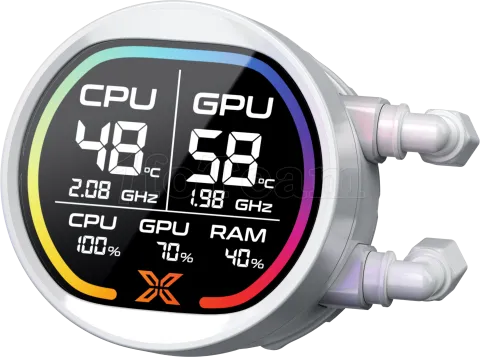Photo de Kit Watercooling AIO Xigmatek Liquid Killer Pro Digital RGB - 240mm (Blanc)