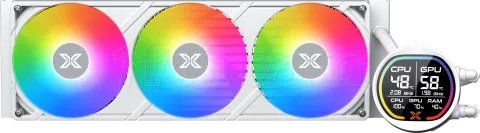 Photo de Kit Watercooling AIO Xigmatek Liquid Killer Pro Digital RGB - 360mm (Blanc)