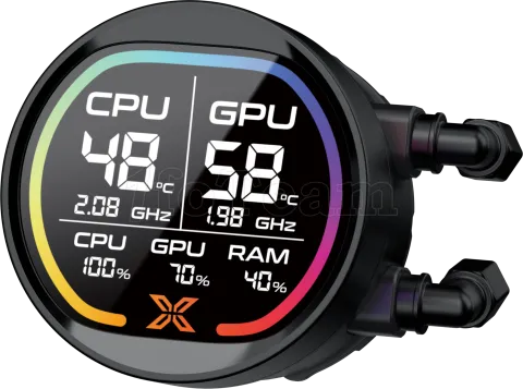 Photo de Kit Watercooling AIO Xigmatek Liquid Killer Pro Digital RGB - 360mm (Noir)