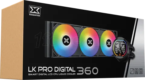 Photo de Kit Watercooling AIO Xigmatek Liquid Killer Pro Digital RGB - 360mm (Noir)