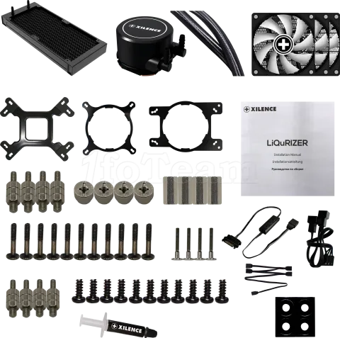 Photo de Kit Watercooling AIO Xilence LiQuRizer LQ360 ARGB 360mm (Noir)