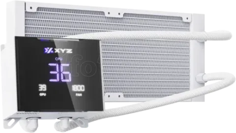 Photo de Kit Watercooling AIO XYZ Hydrotemp RGB - 240mm (Blanc)