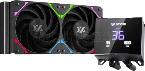 Photo de Kit Watercooling AIO XYZ Hydrotemp RGB - 240mm (Noir)
