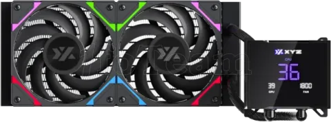Photo de Kit Watercooling AIO XYZ Hydrotemp RGB - 240mm (Noir)