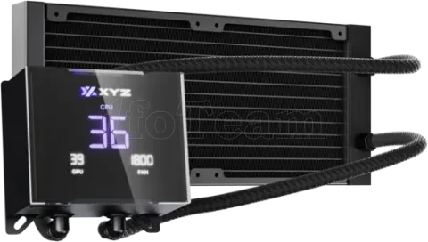 Photo de Kit Watercooling AIO XYZ Hydrotemp RGB - 240mm (Noir)