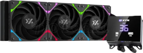 Photo de Kit Watercooling AIO XYZ Hydrotemp RGB - 360mm (Noir)