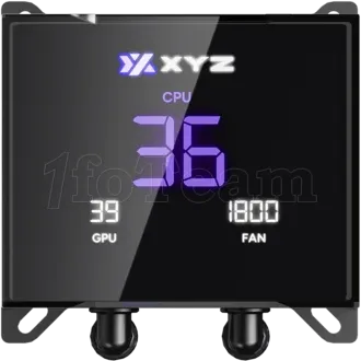 Photo de Kit Watercooling AIO XYZ Hydrotemp RGB - 360mm (Noir)