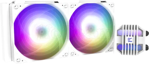 Photo de Kit Watercooling AIO Zalman ALPHA2 SE A24 ARGB - 240mm (Blanc)