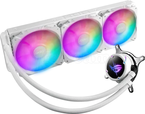 Photo de Kit Watercooling Asus Rog Strix LC II ARGB - 360mm (Blanc)