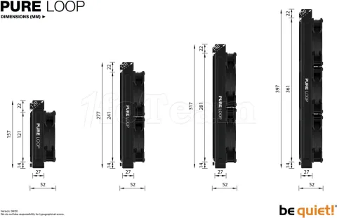 Photo de Kit Watercooling Be Quiet Pure Loop 360mm (Noir)