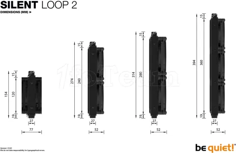 Photo de Kit Watercooling Be Quiet Silent Loop 2 360mm (Noir)