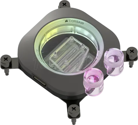 Photo de Kit Watercooling complet Corsair Hydro X iCue Link XH505i RX RGB - 360mm (Noir)