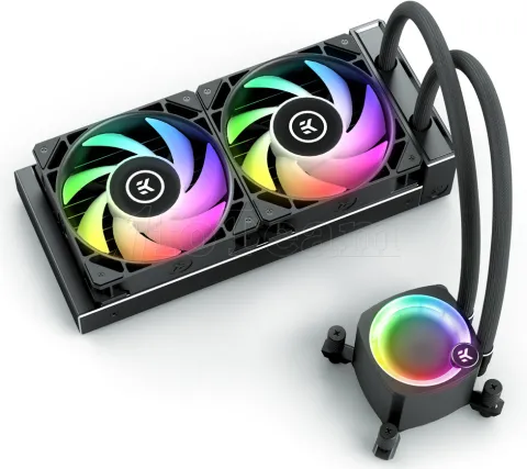 Photo de Kit Watercooling Ekwb AIO Nucleus Lux RGB - 240mm (Noir)