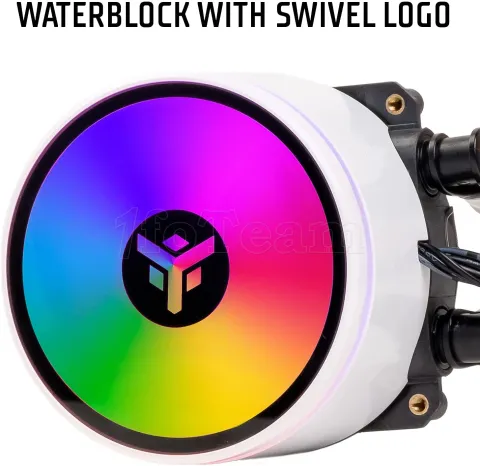 Photo de Kit Watercooling iTek Evoliq RGB - 240mm (Blanc)