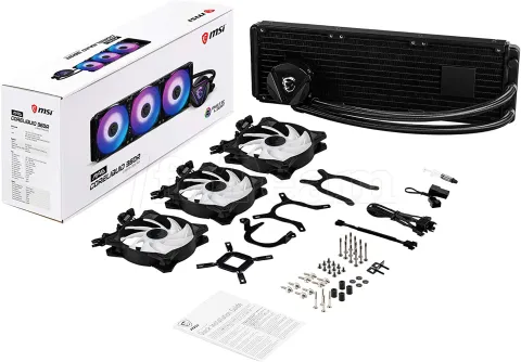 Photo de Kit Watercooling MSI Mag CoreLiquid 360R RGB (Noir)