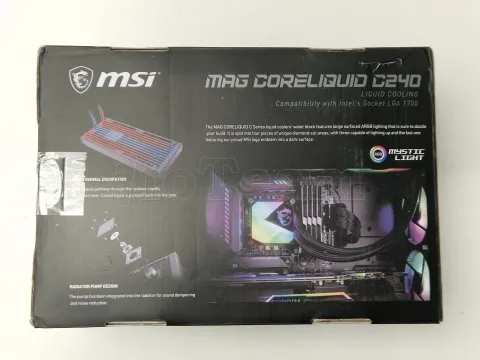 Photo de Kit Watercooling MSI Mag CoreLiquid C RGB - 240mm (Noir) - SN 3067ZW2R1181310241000243 - ID 199177