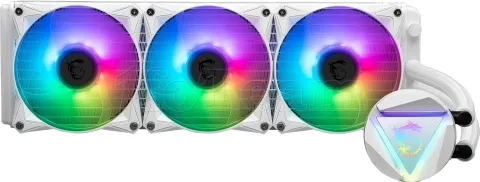 Photo de Kit Watercooling MSI Mag CoreLiquid R V2 RGB - 360mm (Blanc)