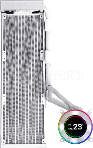 Photo de Kit Watercooling Pompe + Radiateur Lian Li HydroShift II LCD-C - 360mm (Blanc) (Sans ventilateur)