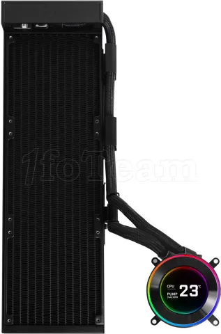 Photo de Kit Watercooling Pompe + Radiateur Lian Li HydroShift II LCD-C - 360mm (Noir) (Sans ventilateur)