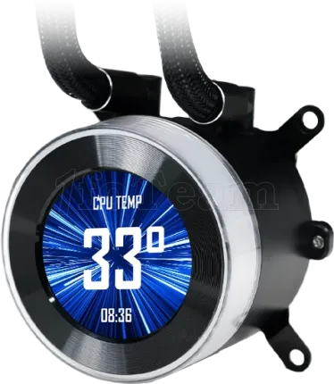 Photo de Kit Watercooling Pompe + Radiateur Lian Li HydroShift II LCD-C - 360mm (Noir) (Sans ventilateur)