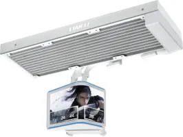 Photo de Kit Watercooling Pompe + Radiateur Lian Li HydroShift II OLED - 360mm (Blanc) (Sans ventilateur)