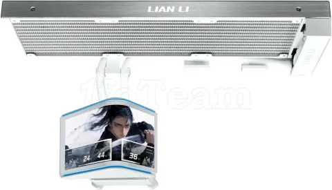 Photo de Kit Watercooling Pompe + Radiateur Lian Li HydroShift II OLED - 360mm (Blanc) (Sans ventilateur)
