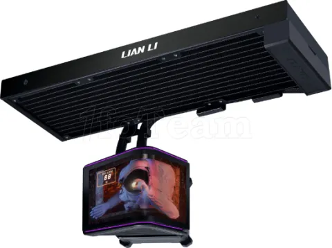 Photo de Kit Watercooling Pompe + Radiateur Lian Li HydroShift II OLED - 360mm (Noir) (Sans ventilateur)