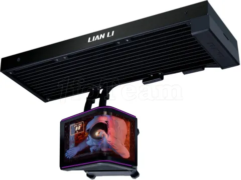 Photo de Kit Watercooling Pompe + Radiateur Lian Li HydroShift II OLED - 360mm (Noir) (Sans ventilateur)