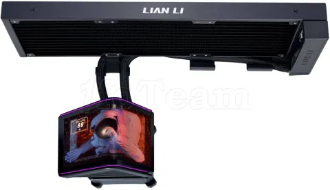 Photo de Kit Watercooling Pompe + Radiateur Lian Li HydroShift II OLED - 360mm (Noir) (Sans ventilateur)