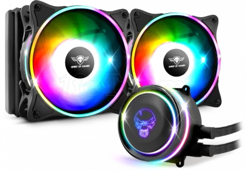 Photo de Kit Watercooling Spirit of Gamer LiquidForce RGB - 240mm (Noir)