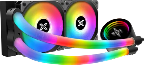 Photo de Kit Watercooling Xigmatek Neon Aqua RGB - 240mm (Noir)